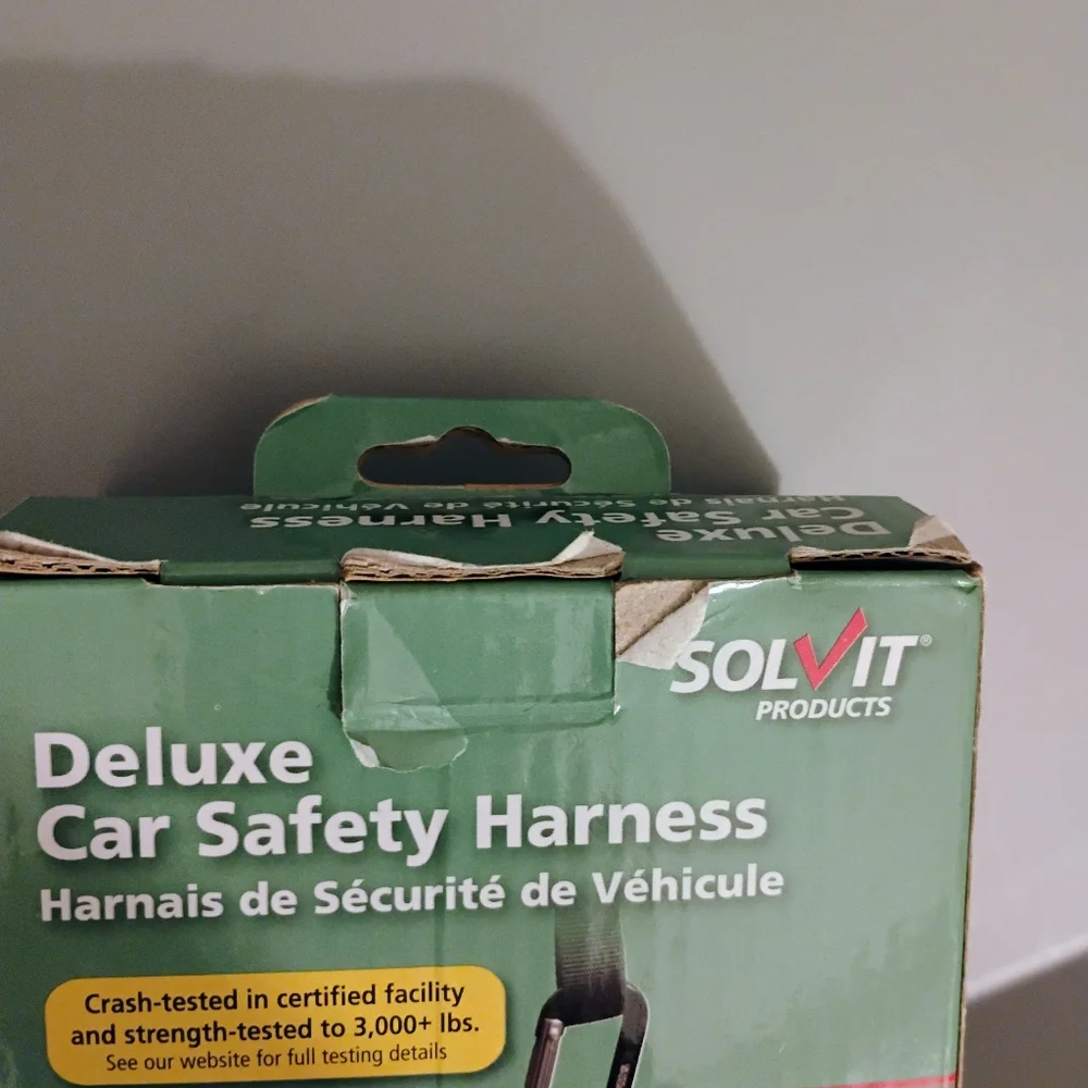 Deluxe Car Safety Harness for Dogs - Black